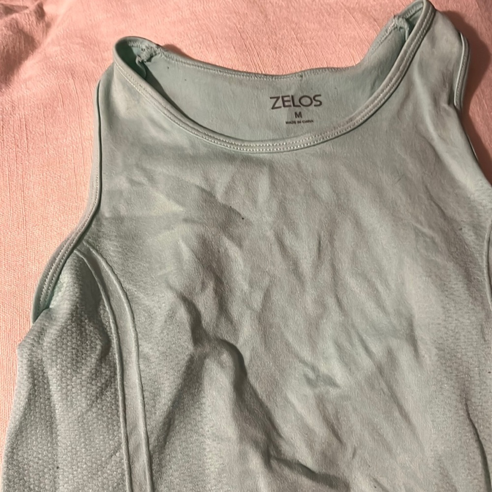 Athletic stretchy teal tank